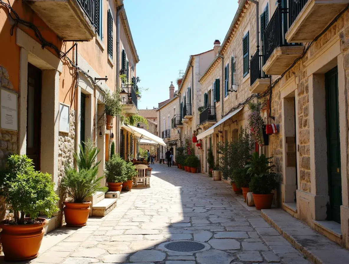 Herringbone old town layout – Korčula