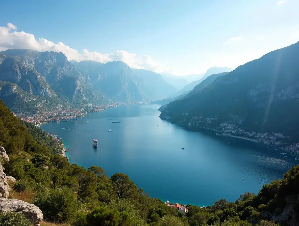 Fjord panorama of the Bay of Kotor – Kotor
