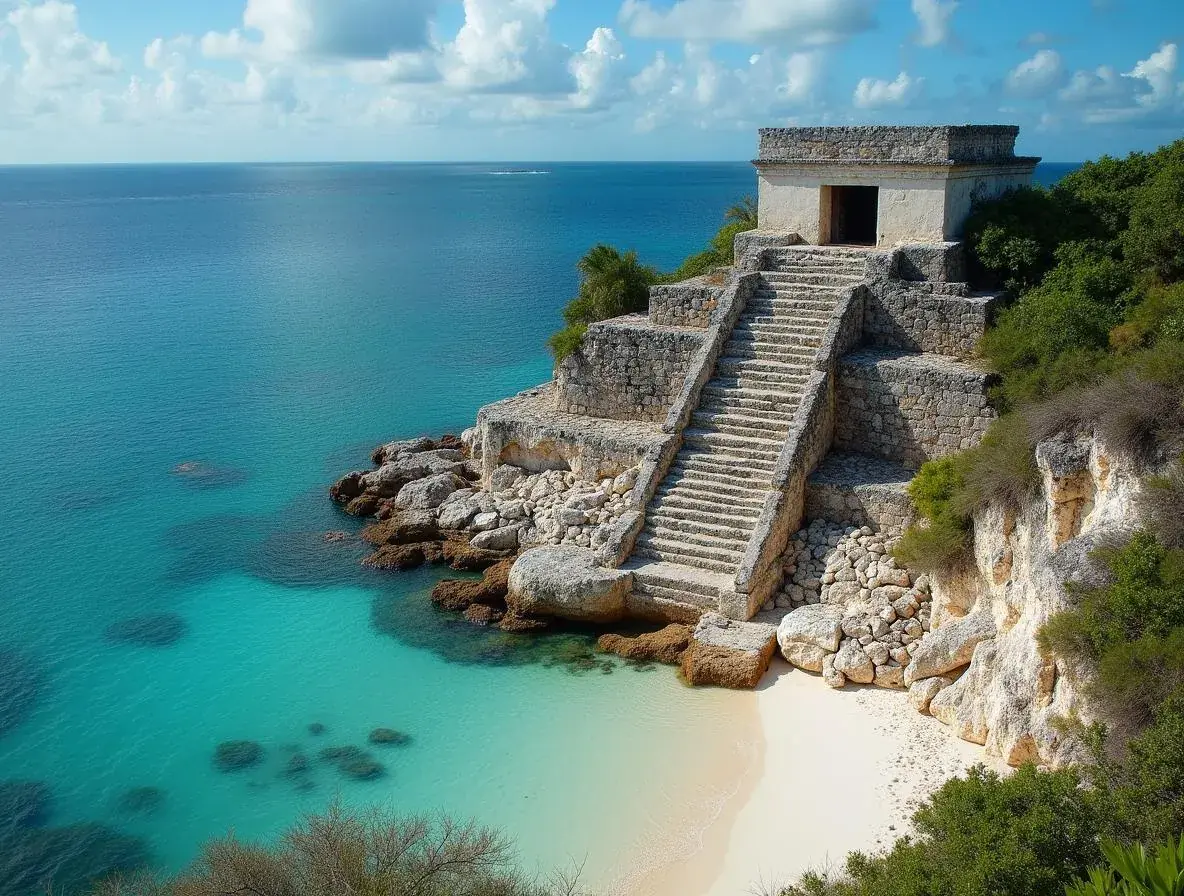 Tulum ruins right on the sea – Riviera Maya