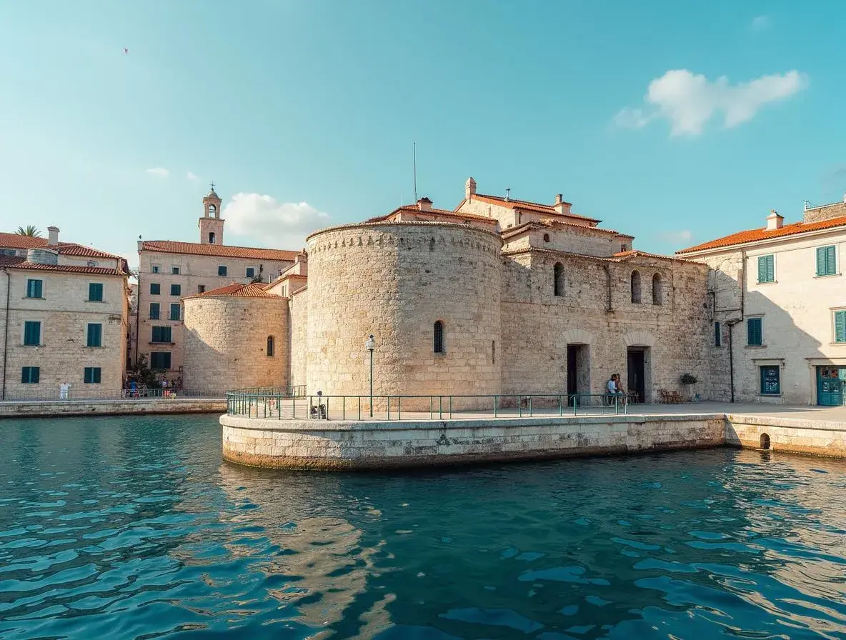 Diocletian's Palace right at the harbor – Split