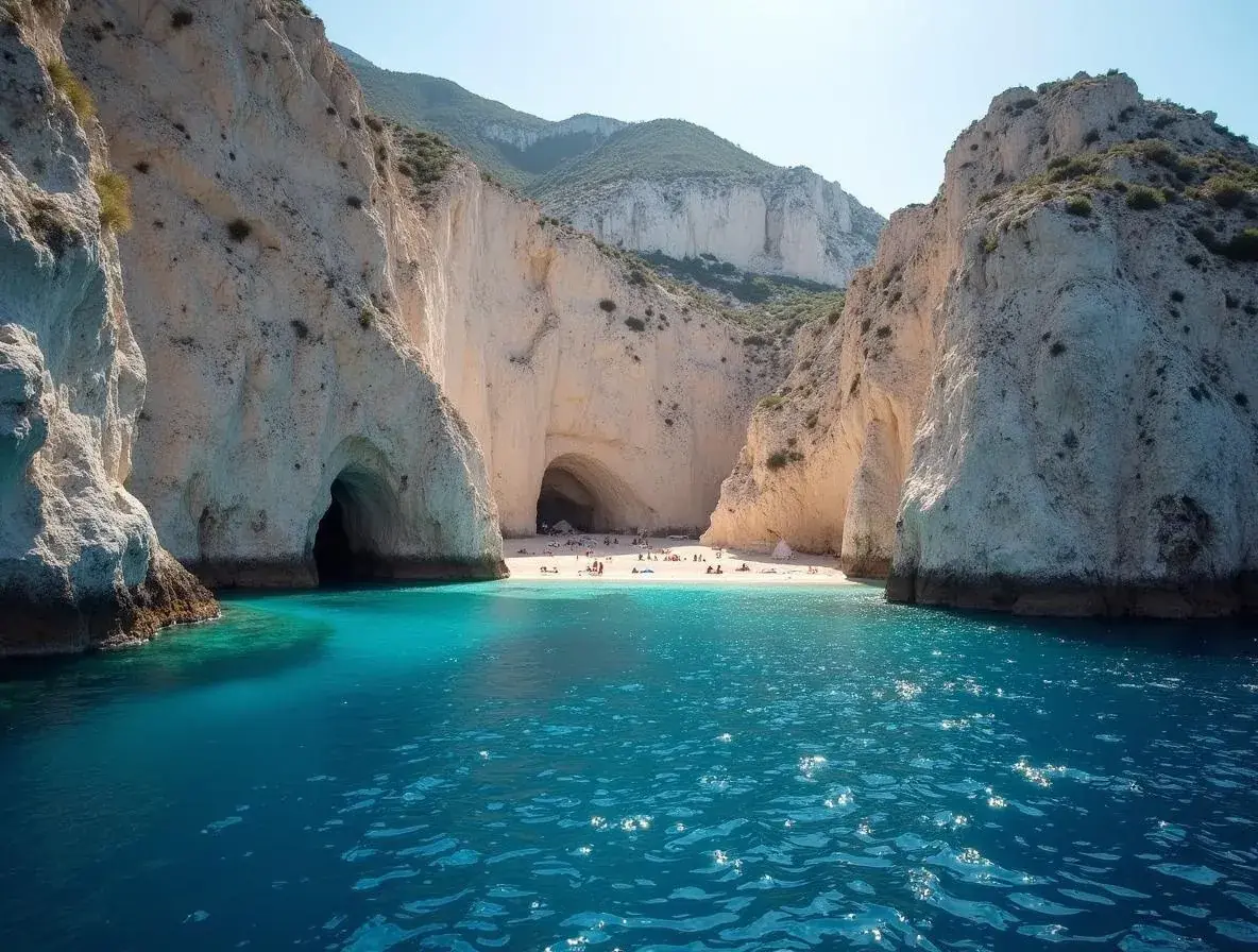 Dramatic limestone cliffs – Zakynthos