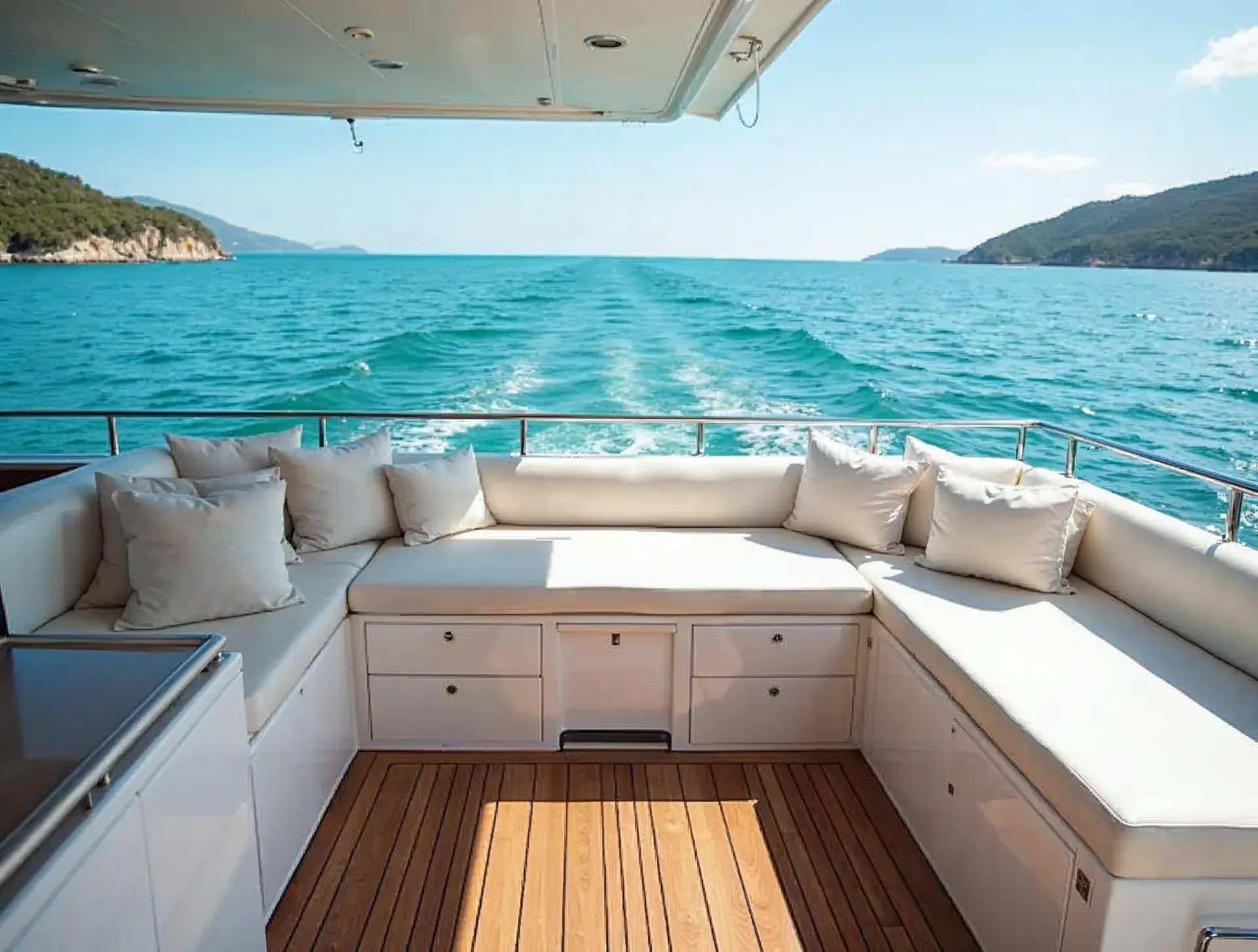 Cockpit and sundeck – Azimut 55