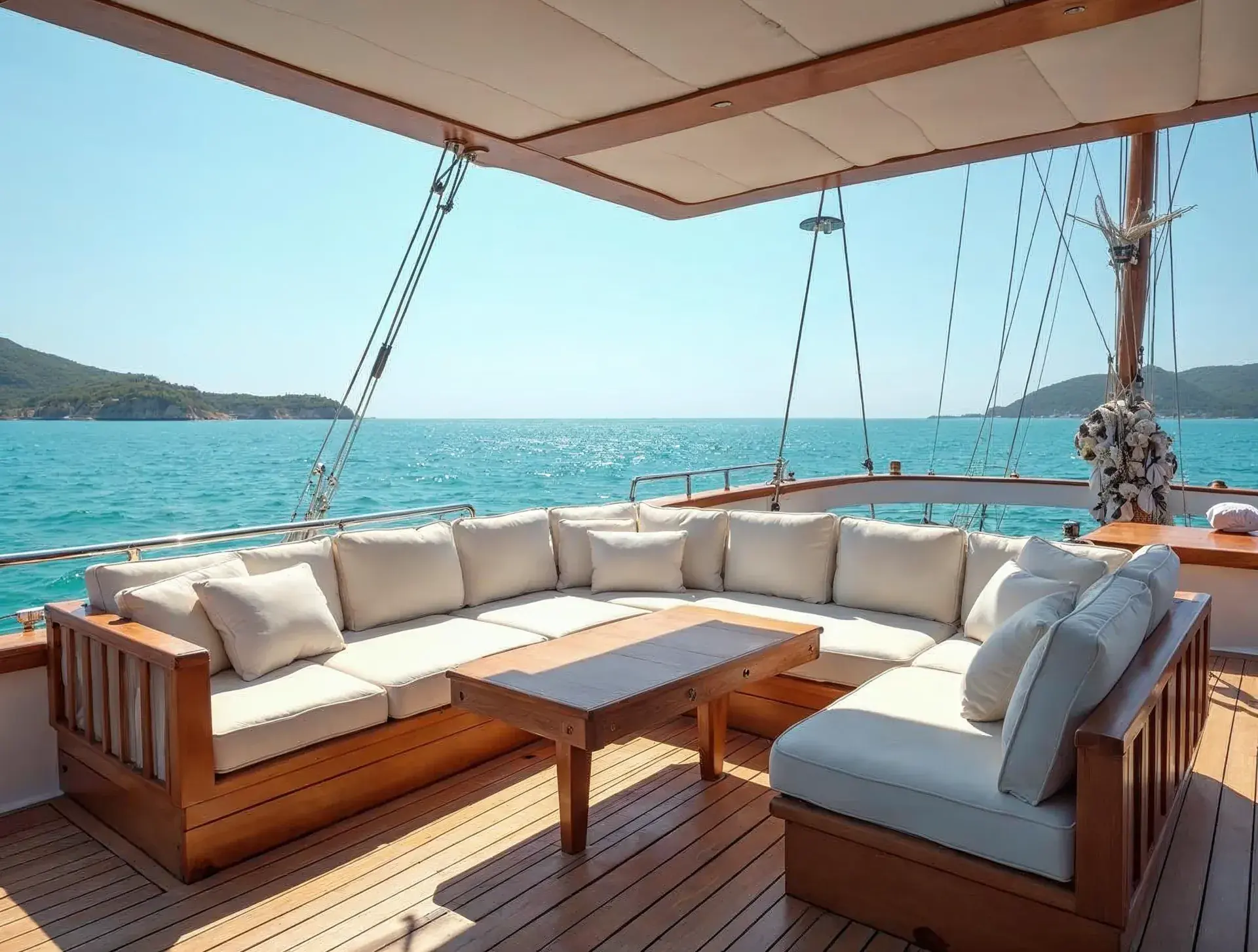 Cockpit and sundeck – Gulet Classic 24m