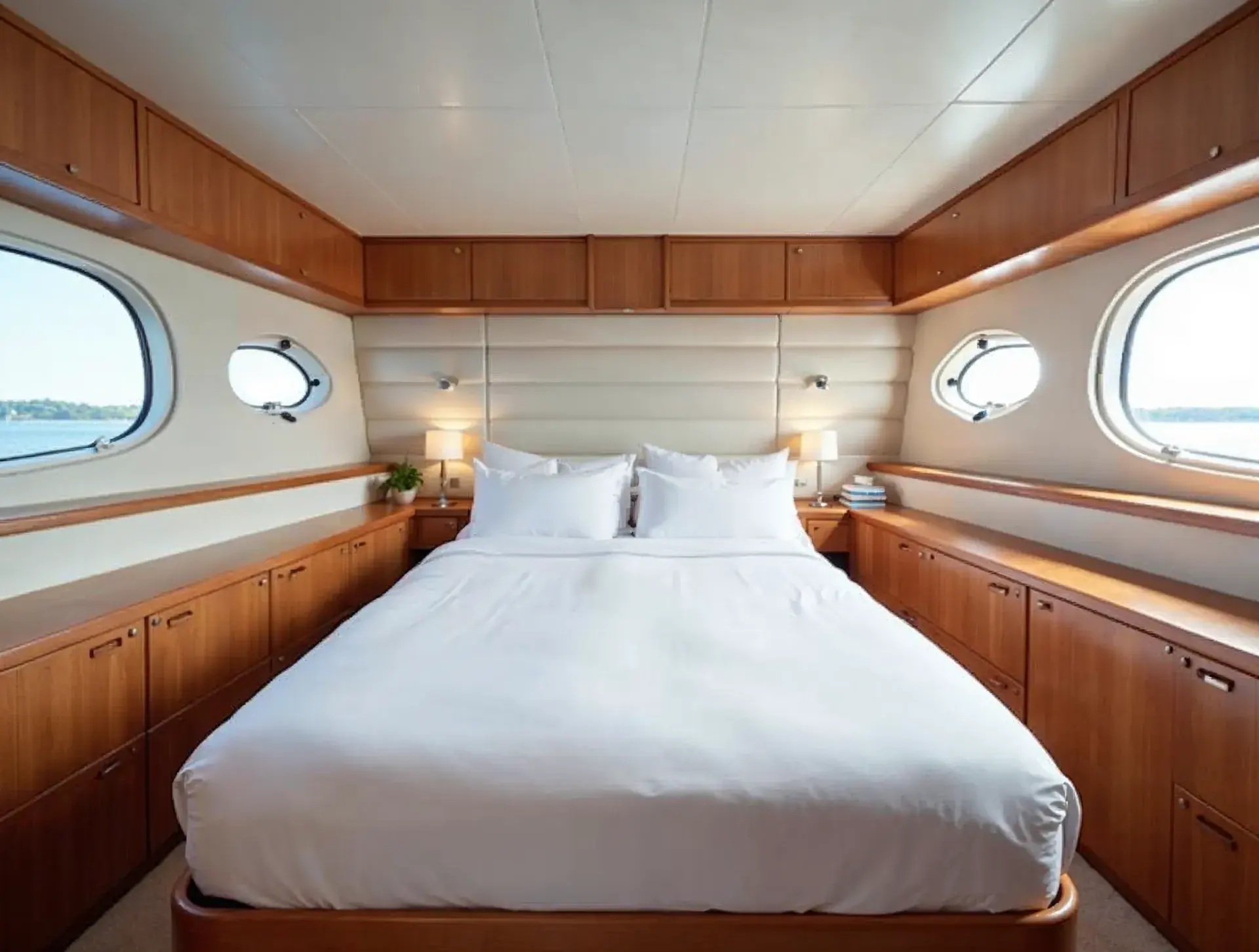 Owner's cabin – Standard Houseboat 10m