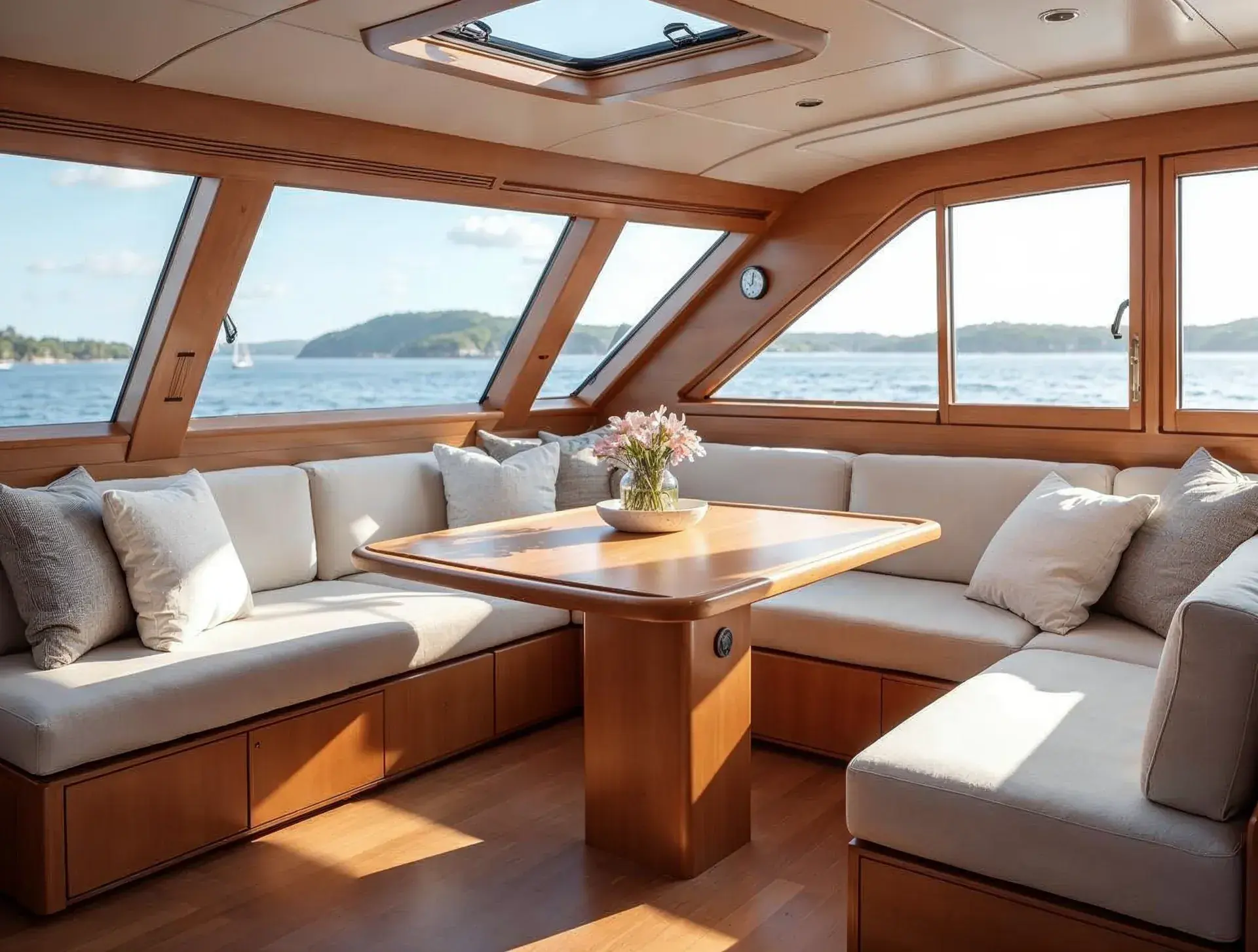 Salon of the Jeanneau Sun Odyssey 51