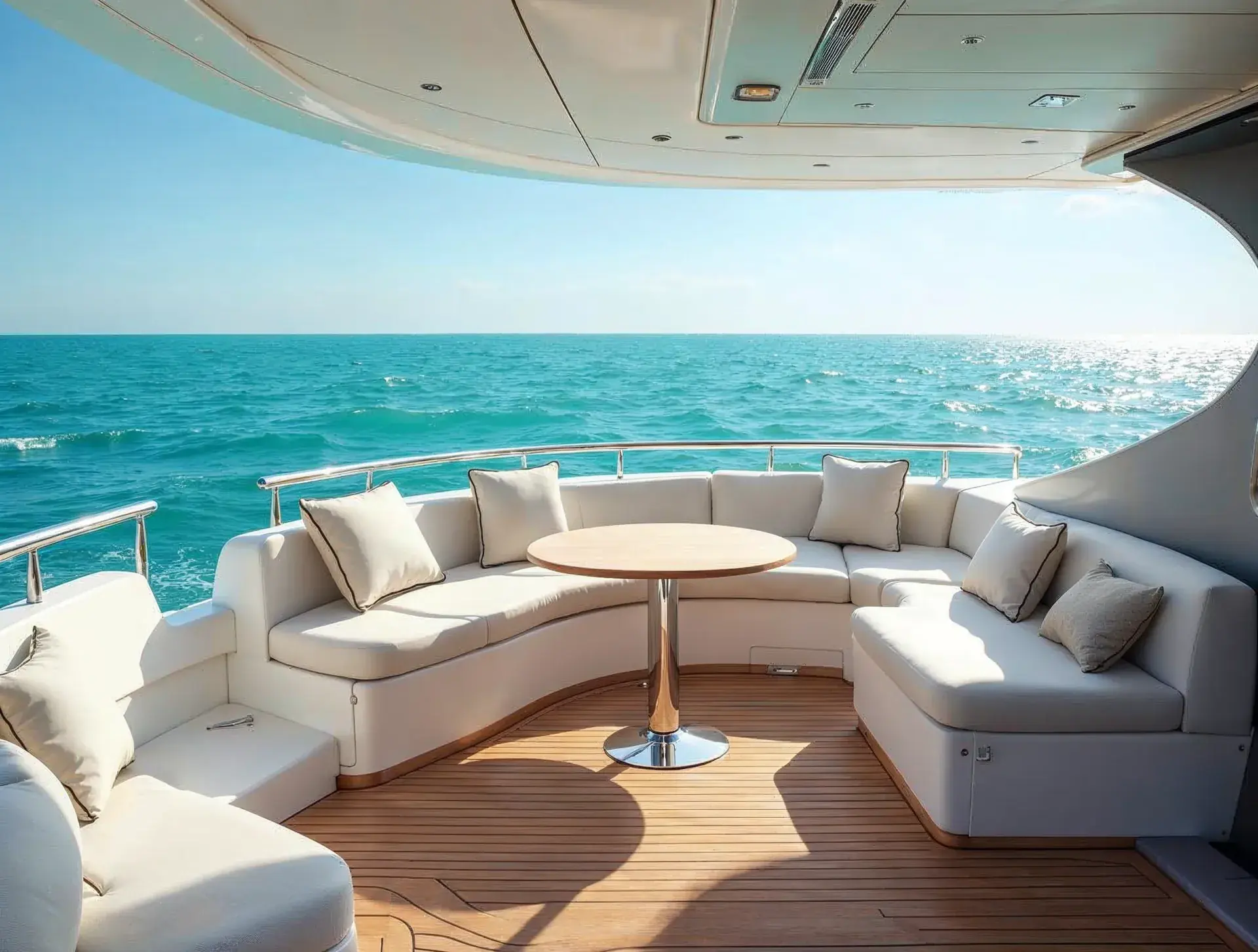 Cockpit and sundeck – Princess F50